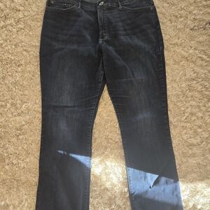 Womens Lee Total Freedom Flex Straight Leg Dark Blue Jeans Size 18M
